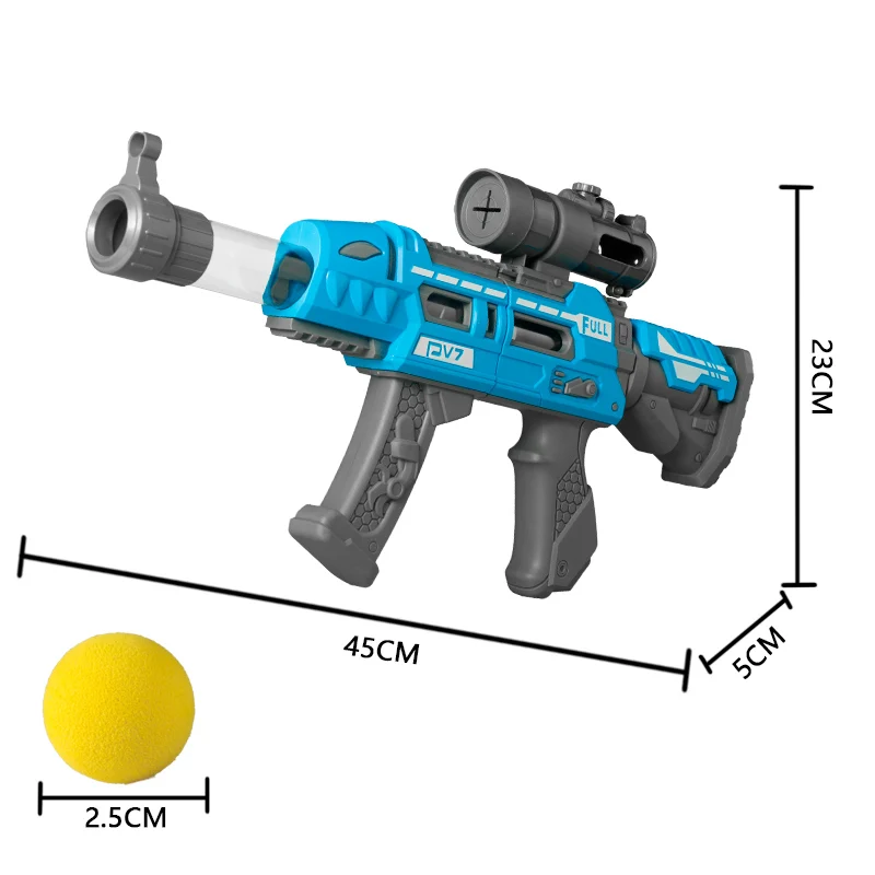 DIZ TOYS 45 سنتيمتر رصاصة طرية بندقية اللعب لون عشوائي M416 ندبة نموذج طفل لعبة اطلاق النار سلاح دليل رغوة الكرة قاذفة الأطفال هدية