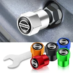 4pc Car Wheel Tire Valve Caps Tyre Stem Covers Airdust Waterproof For Nissan Nismo Juke Note Versa Almera X-Trail Xterra Qashqai