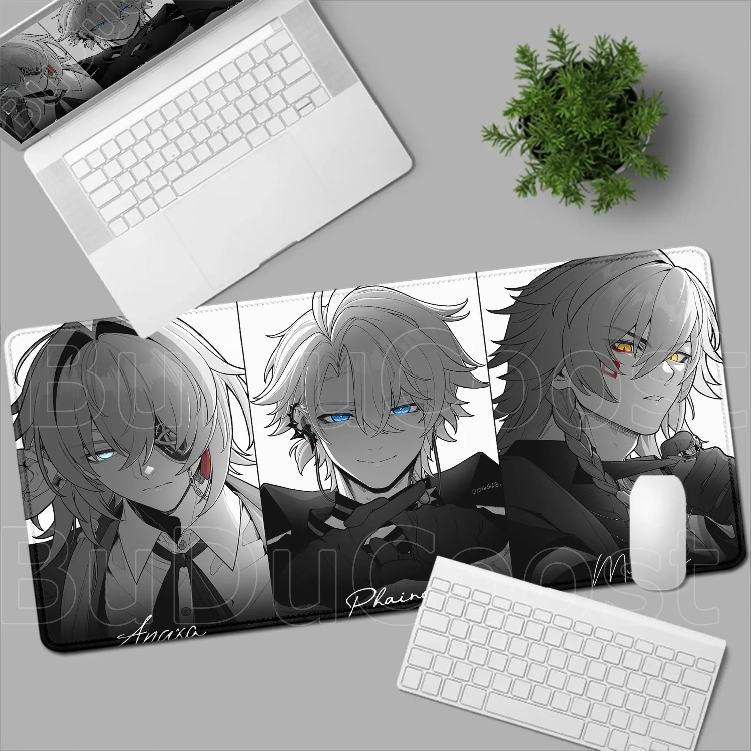 

Новый HD-коврик для мыши Phainon с аниме-дизайном, увеличенный игровой коврик для ноутбука XXL, компьютерный коврик для мыши, игровой коврик для клавиатуры Honkai Star Rail
