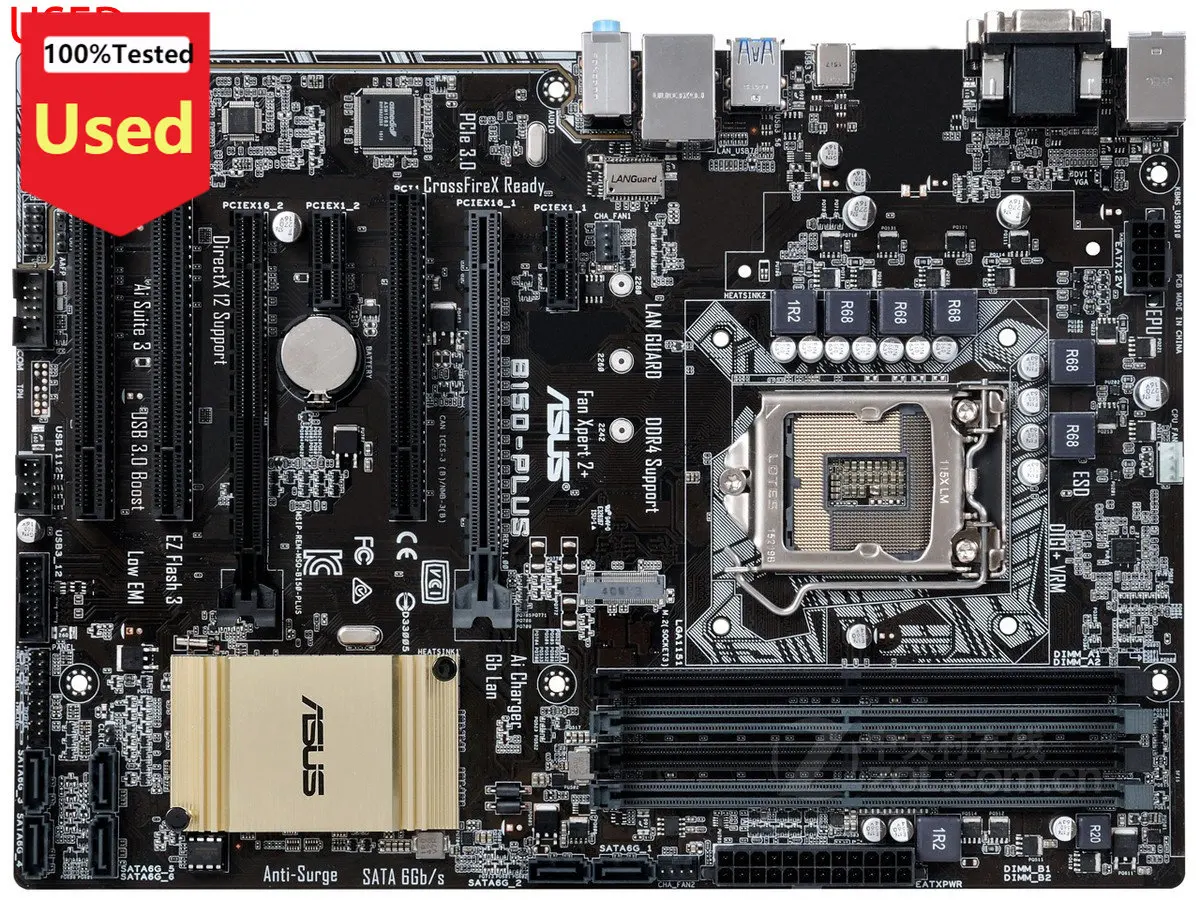 Asus PRIME B150-PLUS Original Desktop Intel B150 DDR4 Motherboard LGA 1151 i7/i5/i3 USB3.0 SATA3  Used