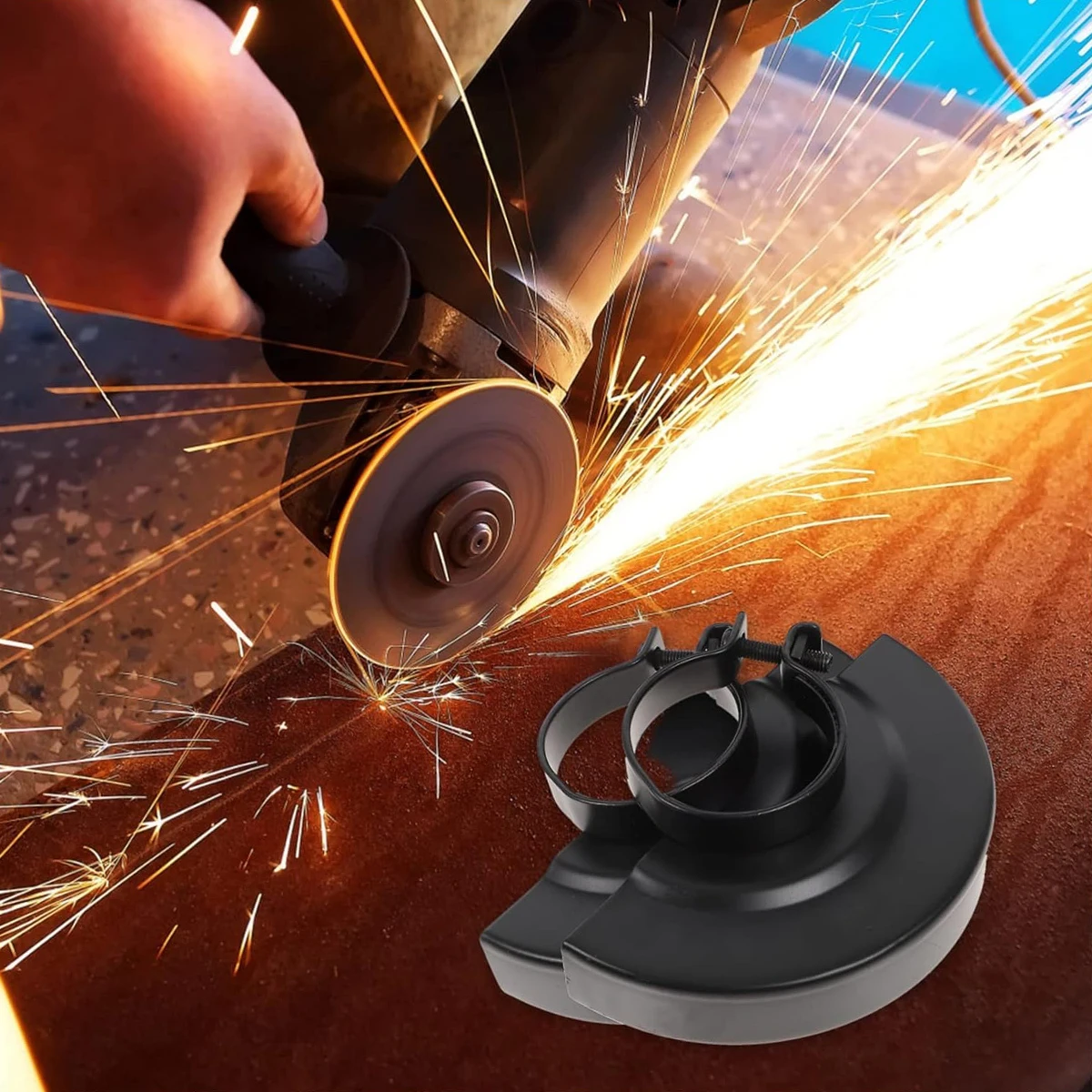 Grinder Guard Fits for Angle Grinder Wheel, Black Adjustable Angle Grinder Shield Protective Cover Wheel Safety Guard