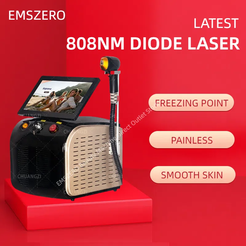 808nm diode laser hair removal laser 755+808+1064 suitable for all skin and hair types machine 2025