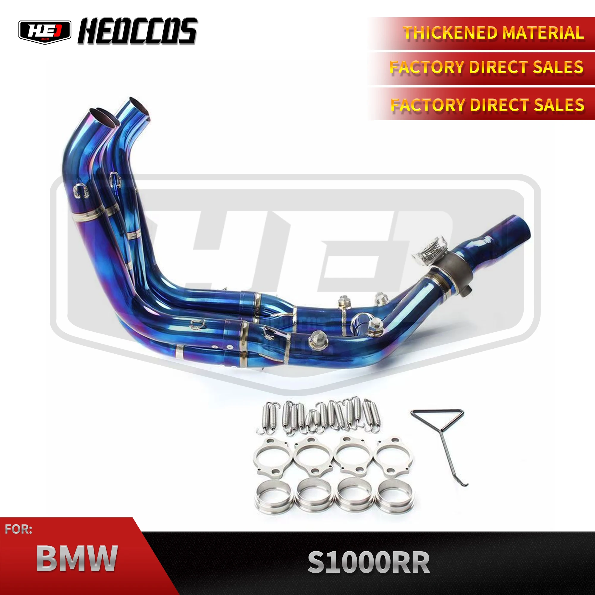 HEO Exhaust Racing kit For BMW S1000RR M S1000R Headers Exhaust Stainless Steel Pipe Exhaust