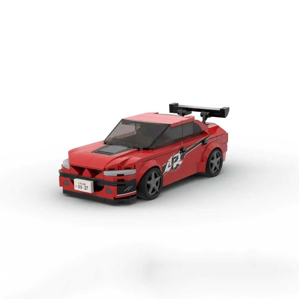 

poladeer 268 pcs Sean's 2006 Lancer Evolution IX racing car custom assembled building blocks educational toys holiday gift