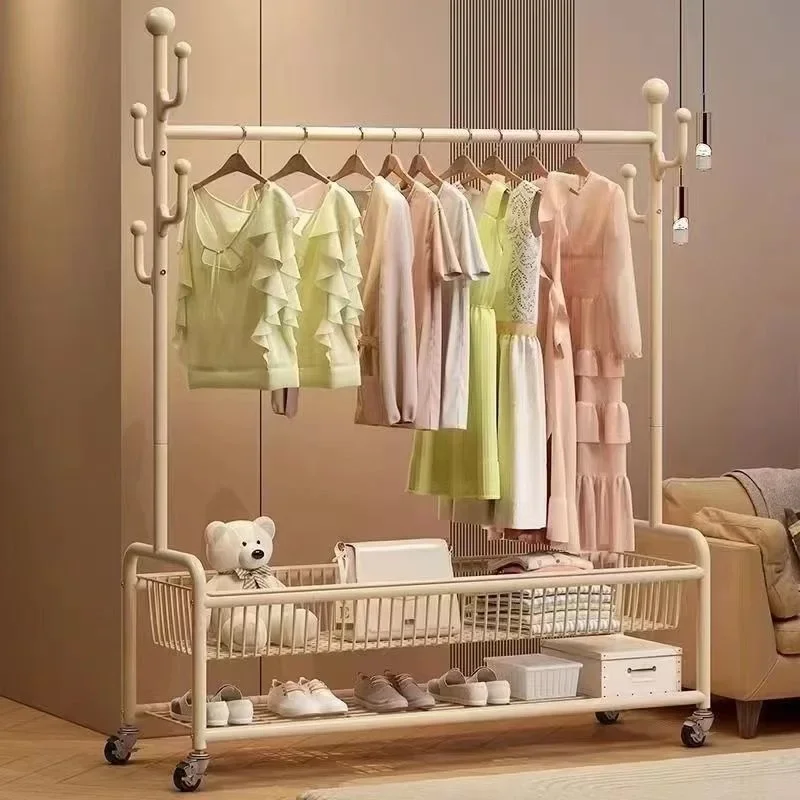 Coat rack Floor-to-ceiling hanger Household one-move indoor bedroom clothes hanger