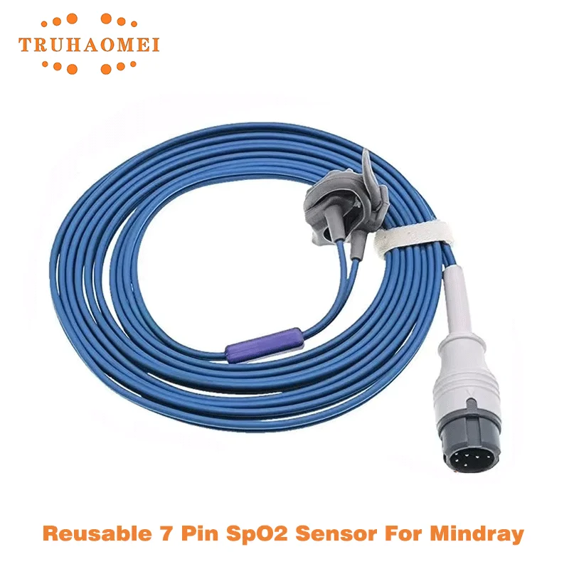 Sensore SPO2 riutilizzabile a 8 pin per Mindray Beneview T5 T6 T8 OXI-MAX Tech Pulsossimetro Sonda SAO2 Dimensioni multiple serie iMEC iPM