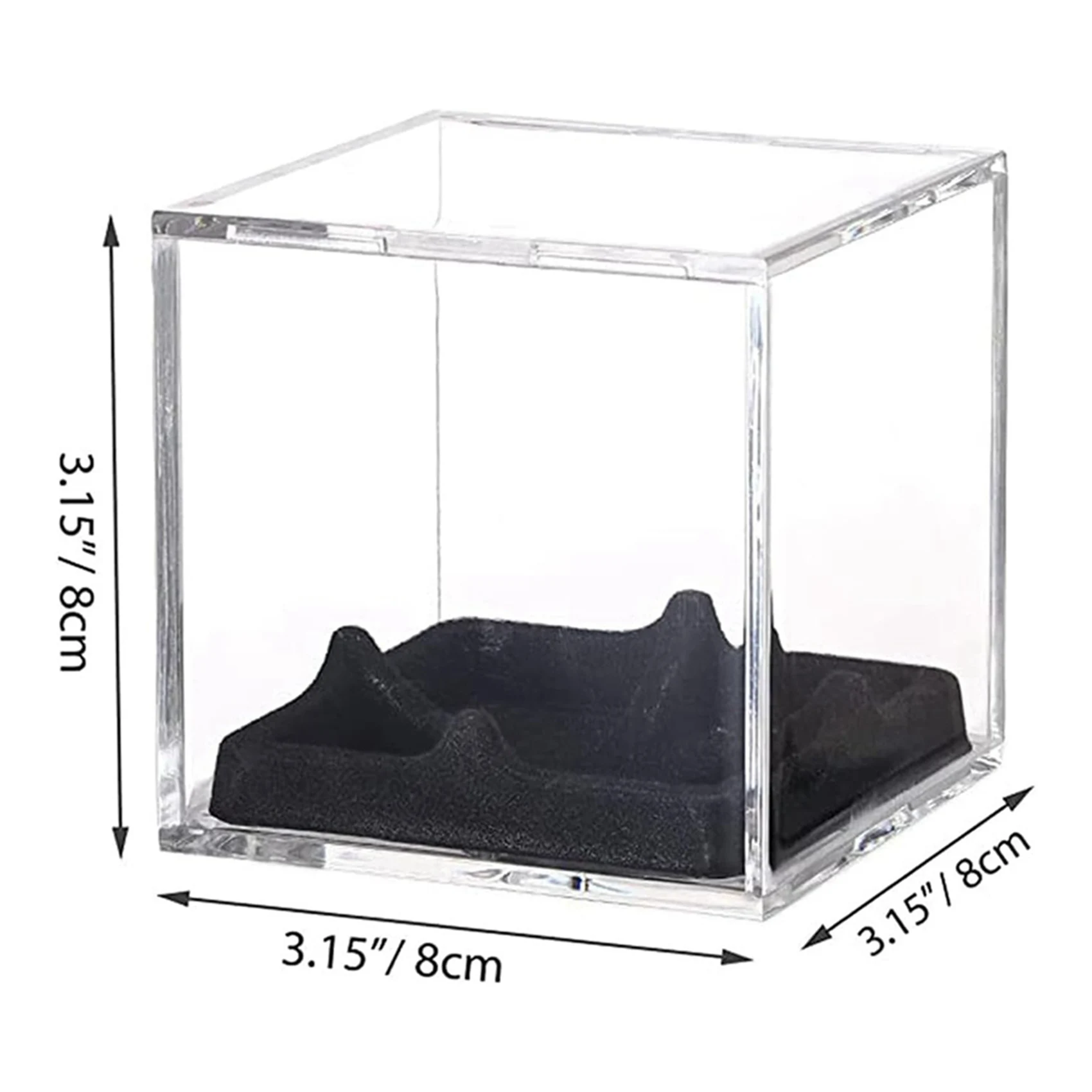 XSXS-2X Baseball Display Case UV Protected Acrylic Baseball Display Cases Display Cases For Any Baseball