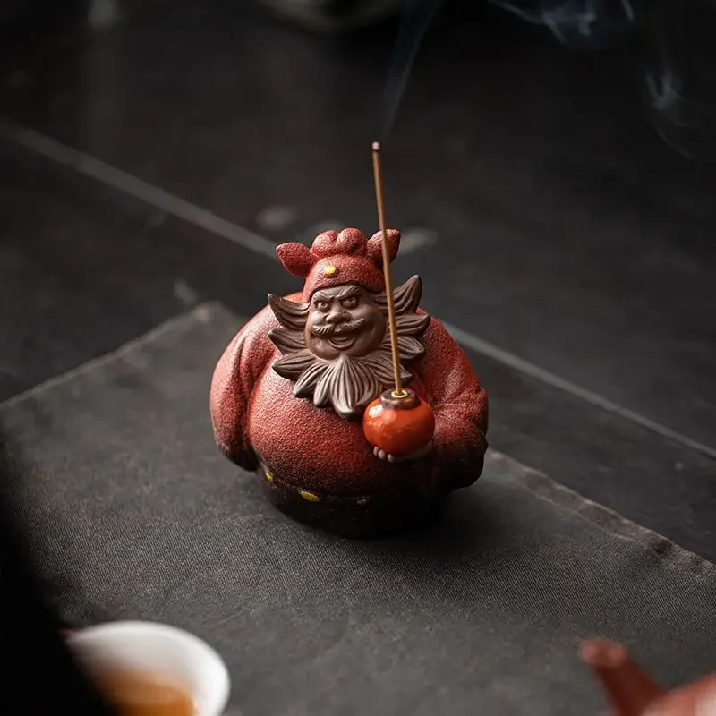 Creative Ceramic Incense Burner Holder Handmade Zen Decor for Home Living Room Tea Table Meditation Room Elegant