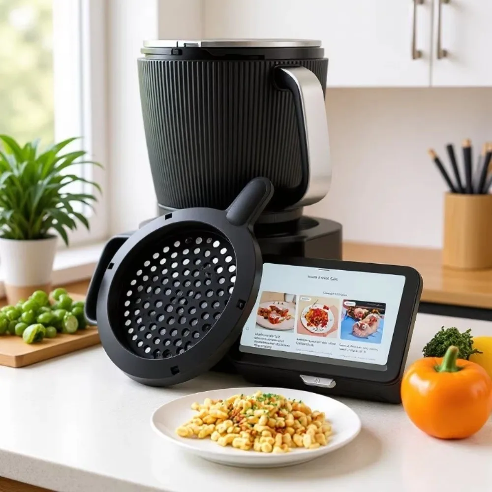 Reusable Pasta Sieve Dishwasher Safe Easy Use Dough Sieve Fine Mesh Kitchen Blender Bowl Cover for Thermomix TM7