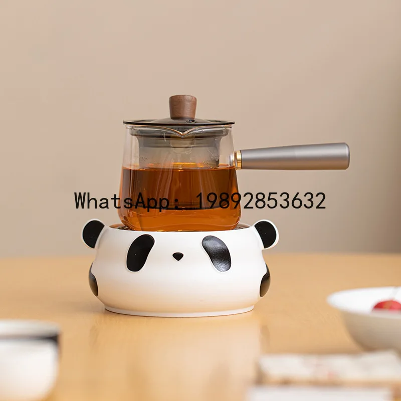 CB national style red panda surrounding stove brewing tea warm tea stove heating base small stove candle hot tea base