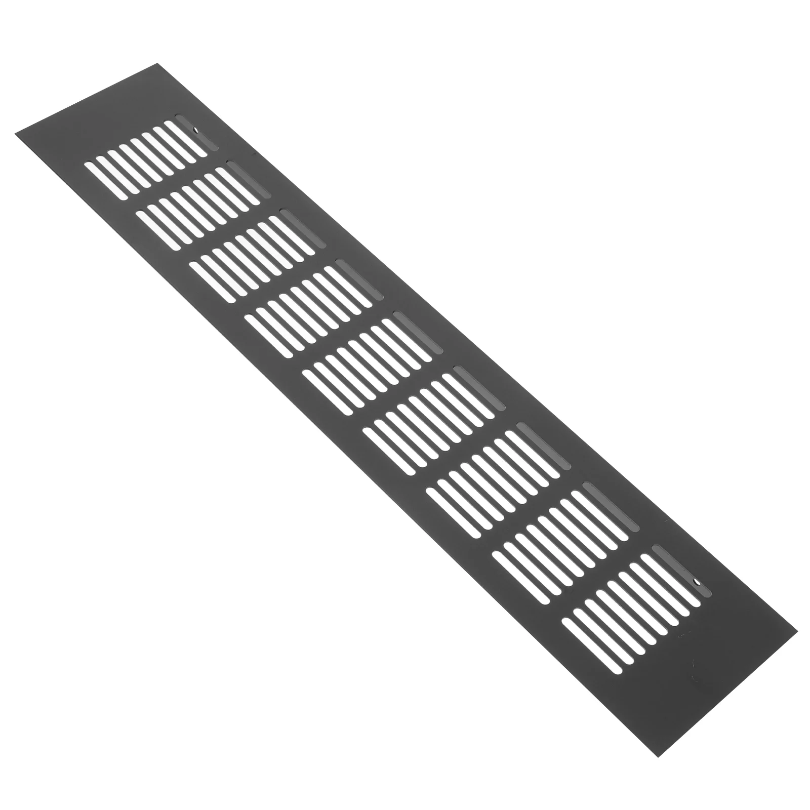 Rejilla de ventilación para muebles de armario, cubierta de ventilación para gabinetes de aleación de aluminio negra