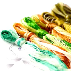 NEW  High Quality  30 skeins silk embroidery Suzhou embroidery thread Silk Floss Handmade Embroidery cross stitch Threads