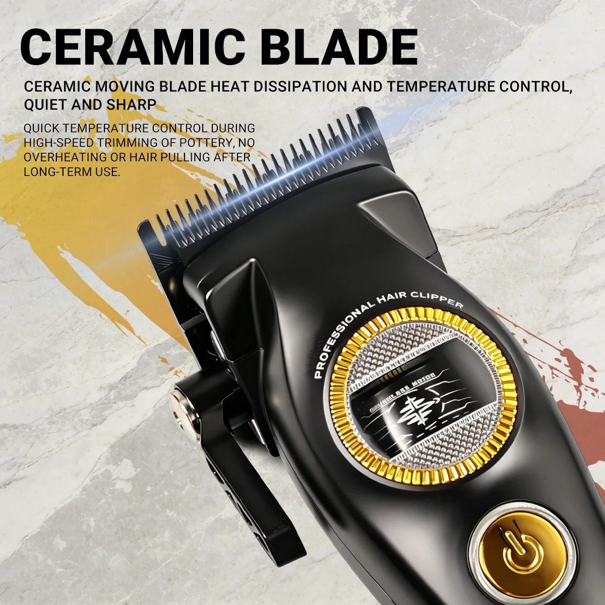 MOTFEX M1C New External Rotor 7200PM Brushless Motor Professional Electric Hair Clipper DLC Blade Men‘s Hair trimmer Haircut
