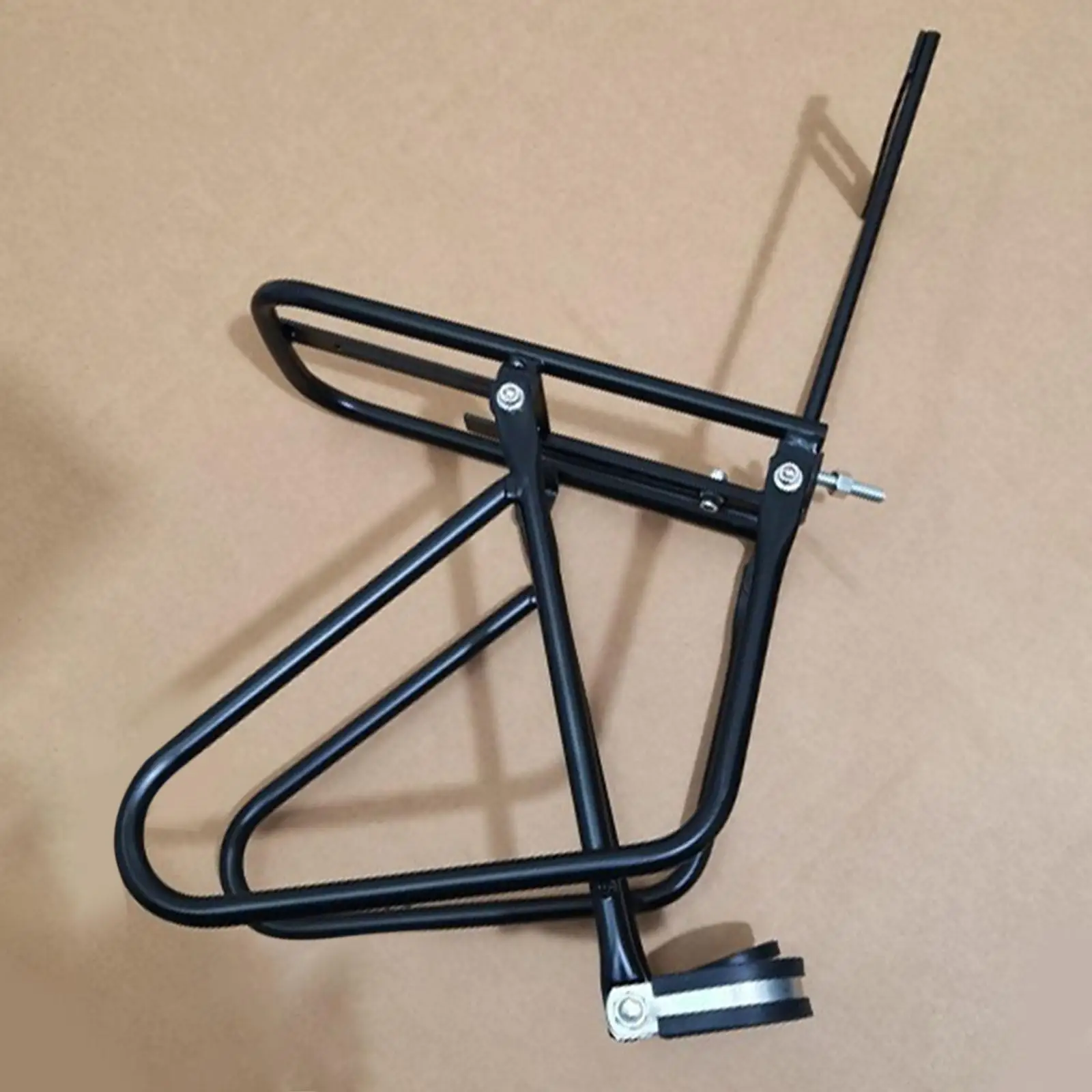 Front Rack Bicycle Steel Luggage Carrier Quick Release Pannier Shelf Cycling Accessory for Road Touring and Mtb Rides