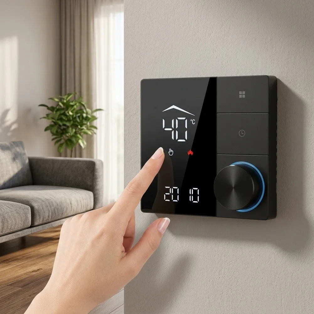 1pc For Smart WiFi Thermostat 7-Day Programmable Control Accurate Temperature Management For Home Use