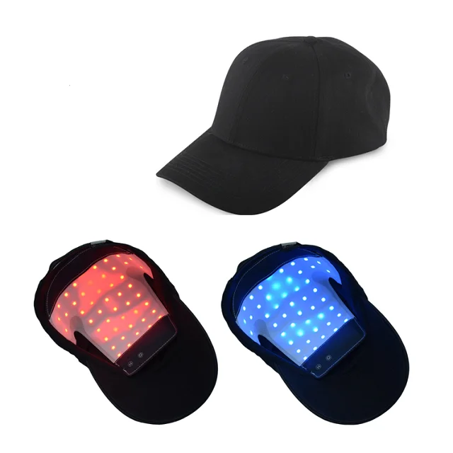 China Hair Loss Treatment Professional Hair Growth Laser Therapy Caps LED Red and Blue Light Therapy Cap for Hair Regrowth