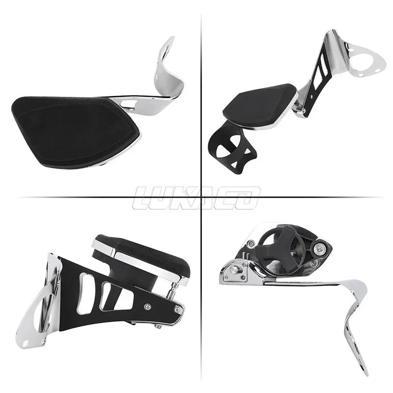 1 paio di braccioli passeggero posteriore per moto con portabicchieri portabottiglie per Harley Touring Electra Road Tri Glide 2024