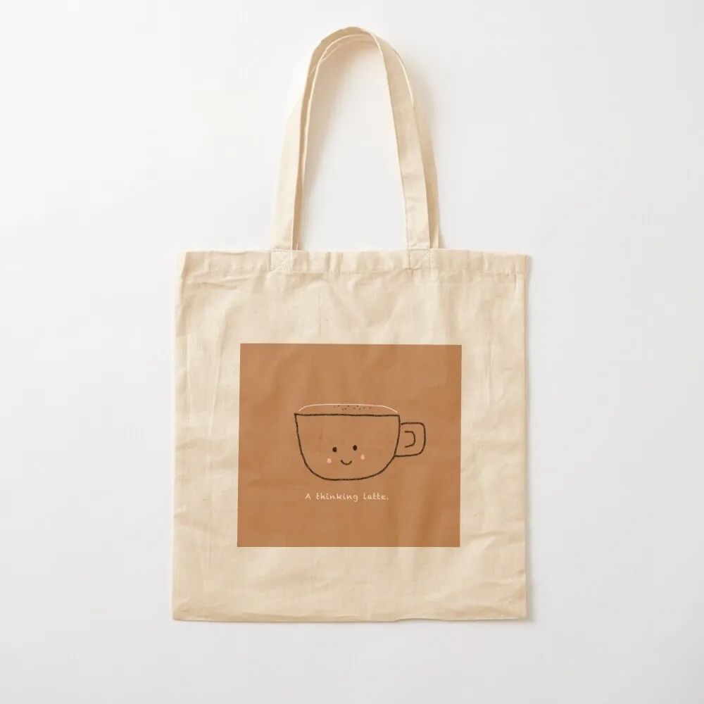 

Thinking Latte Tote Bag женская сумка для покупок сумка-тоут сумки мужские персонализированные