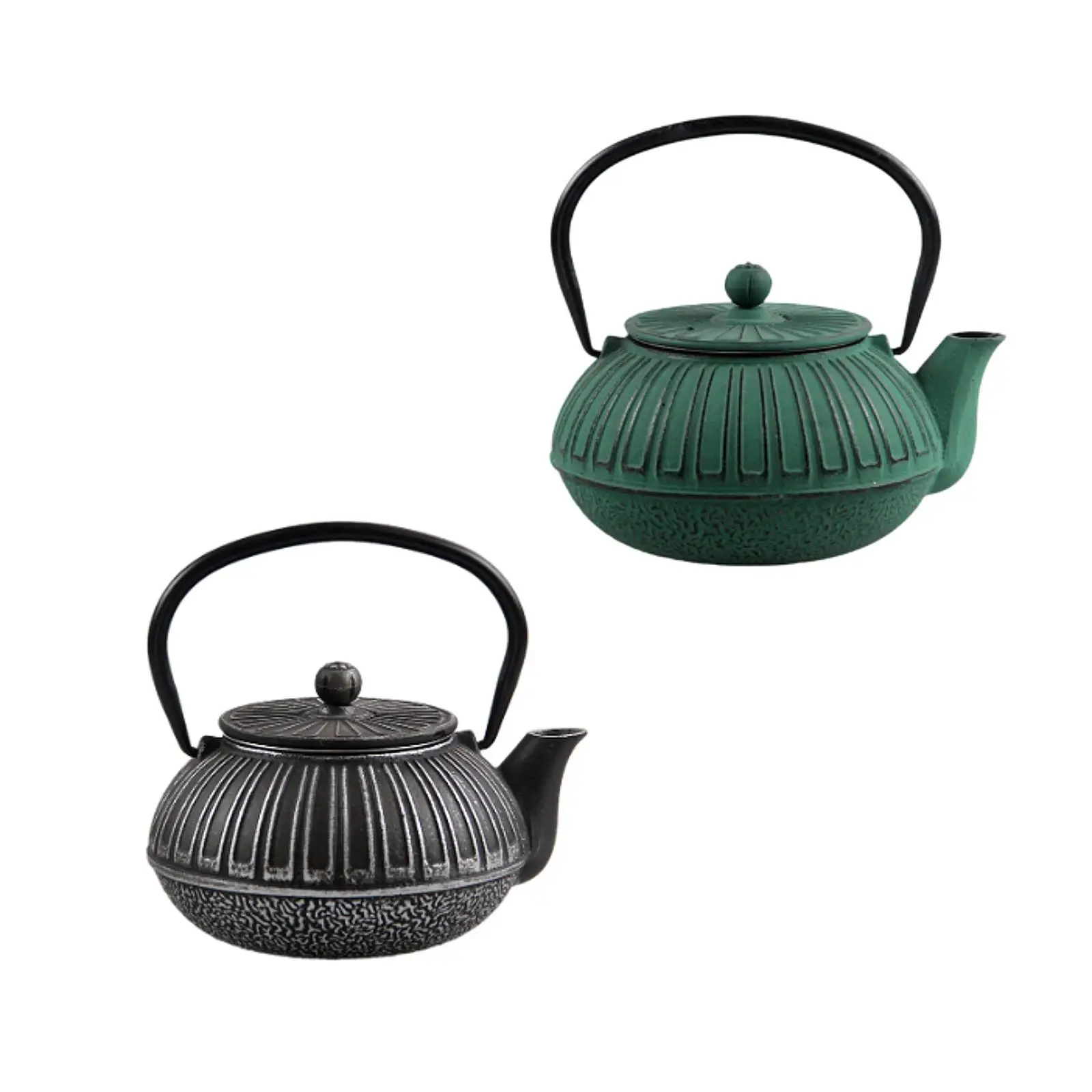 Cast Iron Teapot for Boiling Hot Water Farmhouse Tea Kettle Japanese Teapot for Family Teahouse Picnic Outdoor Restaurant