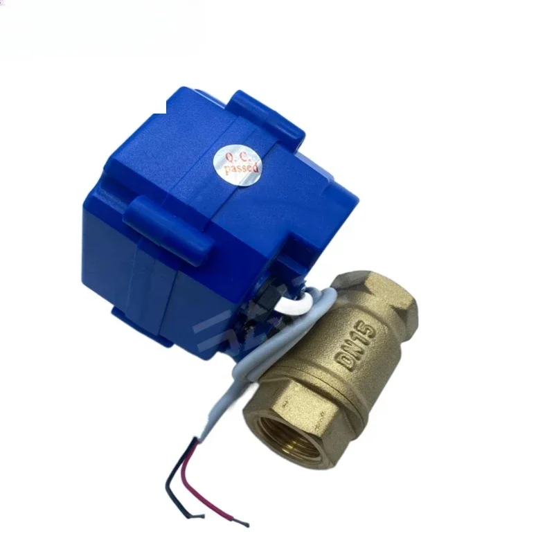 DN15 Brass 2 Way Automatic Flow Control Mini Electric Motorized Ball Valve 12v 24v 220v Electric Motorized Ball Valve