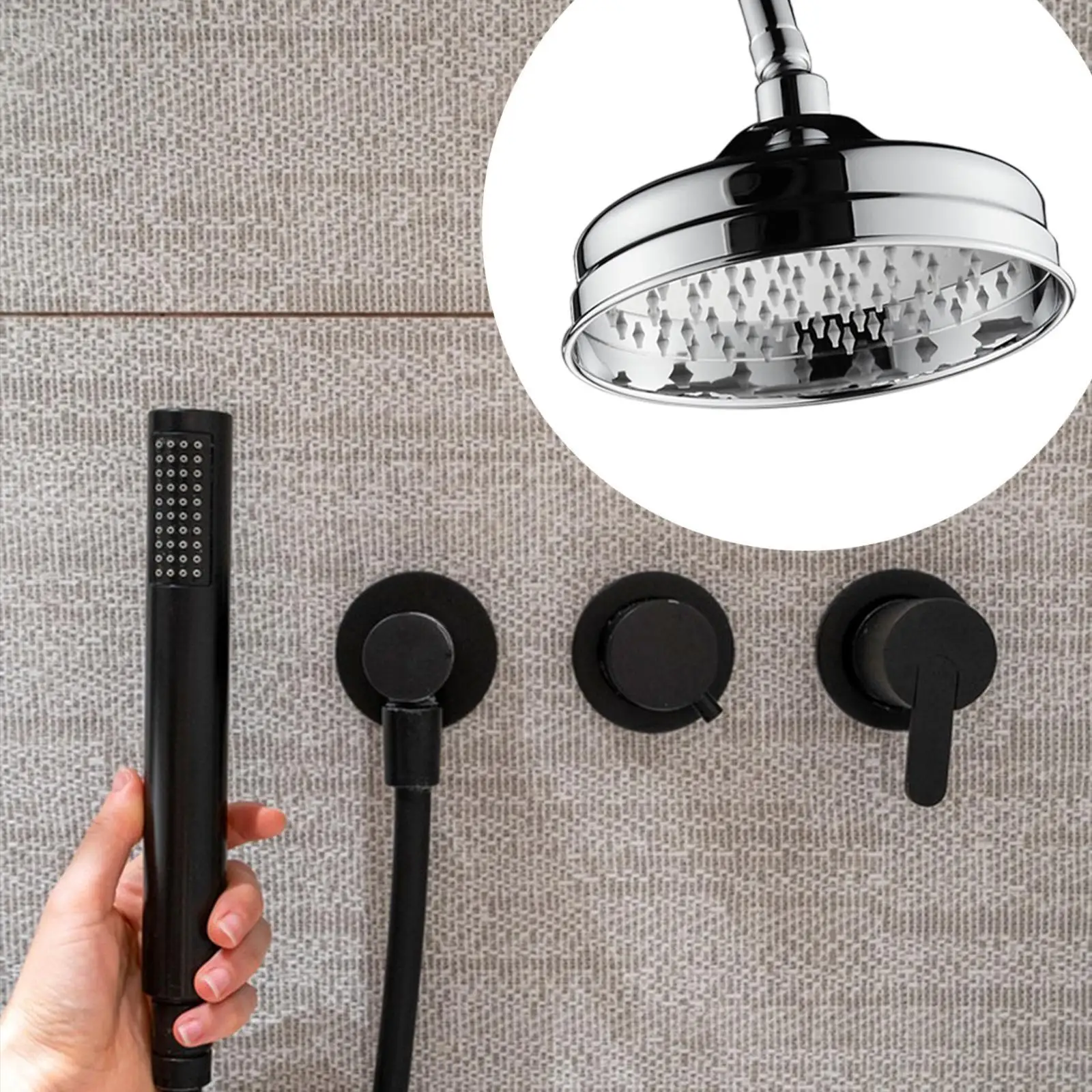 

Аксессуар для насадки для душа, простой в установке, прочный для ванной комнаты, винтажный 8-дюймовый насадка для душа с дождевой насадкой для ванной комнаты, спа, отеля, ванны, дома