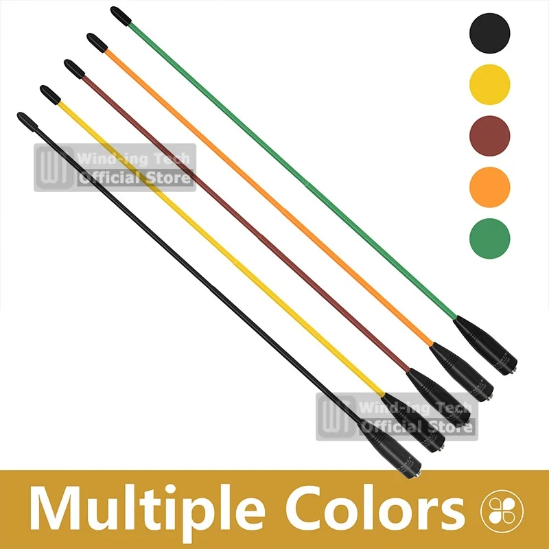 Original Nagoya NA-320A High Gain Antenna Tri-Band SMA-Female Soft Whip Aerial Higher Quality For Baofeng UV-32 UV-5RM Ham Radio