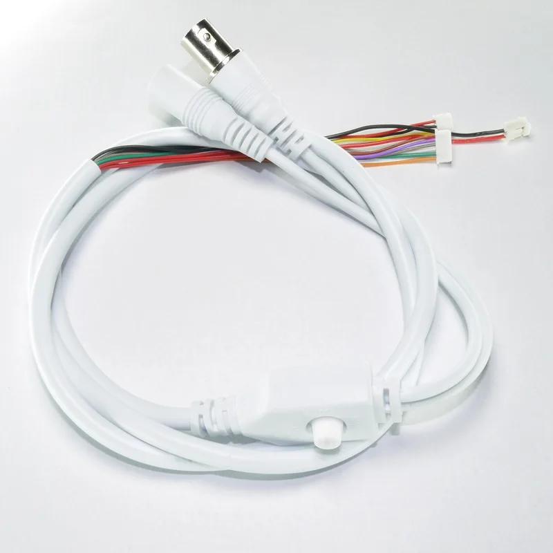 Kamera CCTV 11-żyłowy kabel wideo Wejście DC + wyjście BNC + przycisk menu OSD Do kamery CCTV (6pin 1,25mm + 3pin 1,5mm + 2pin 2,0mm)