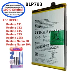 New Orginal BLP793 Narzo 30A Battery For Oppo Realme C12 C11 C15 C25 C25s Narzo 20 / Narzo 30A Mobile Phone Battery Bateria