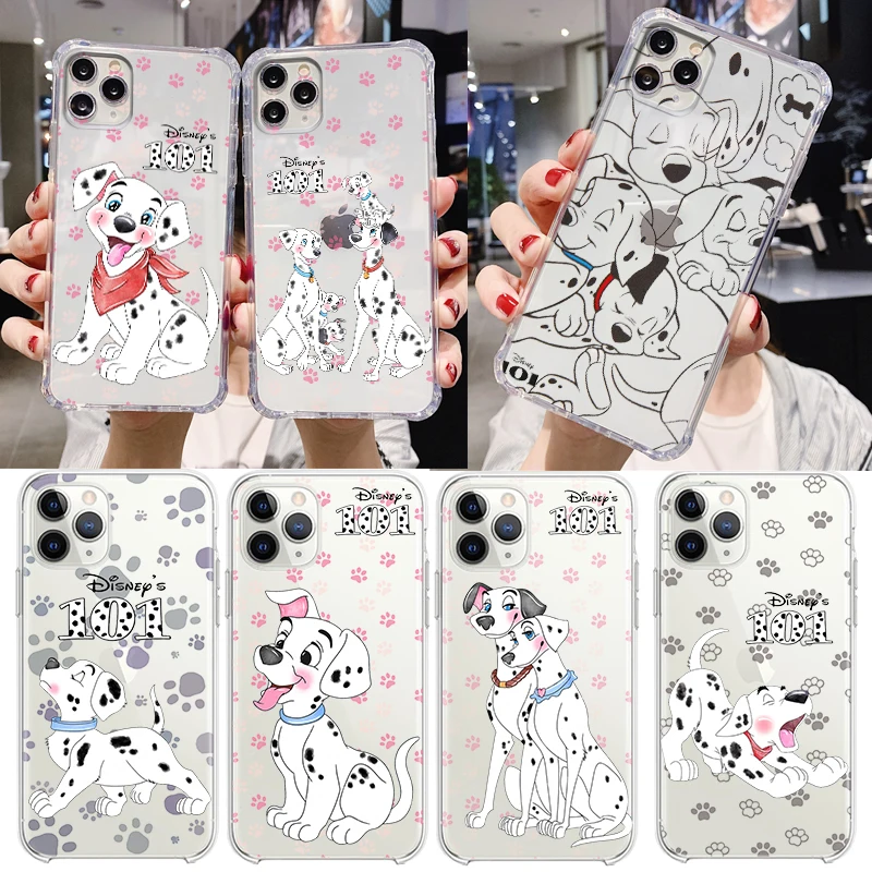 101 Dalmatians Cute For Apple iPhone 14 13 12 11 Pro Max Mini XS Max X XR 7 8 Plus 5S Silicone Transparent Phone Case Coque Capa