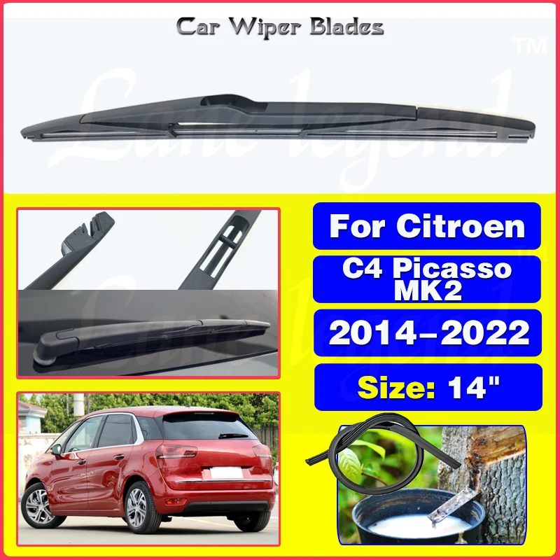 

14" Rear Windshield Windscreen Washer Wiper Blade For Citroen C4 Picasso MK2 2014 - 2022 Car Accessories Accsesories