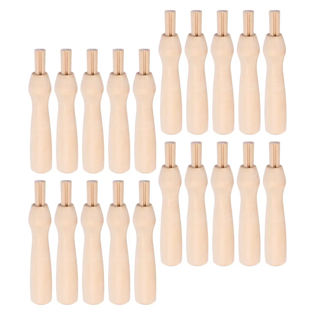 

20Pcs Wool Felting Tool Wooden Needle Holder Set Portable Ergonomic Needle Felting Handles for Home Studio Crafting
