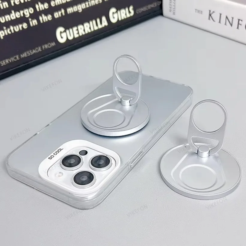 

Магнитный держатель для телефона Snap Lids с кольцом-держателем и зеркалом для Magsafe iPhone 16 15 14 13 12 и смартфонов Samsung