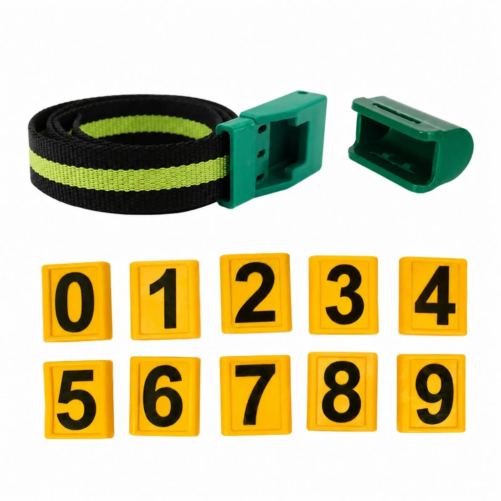 Livestock Neck Tag with Numbered Plates and Adjustable Collar for Efficient Cattle Herd Management
