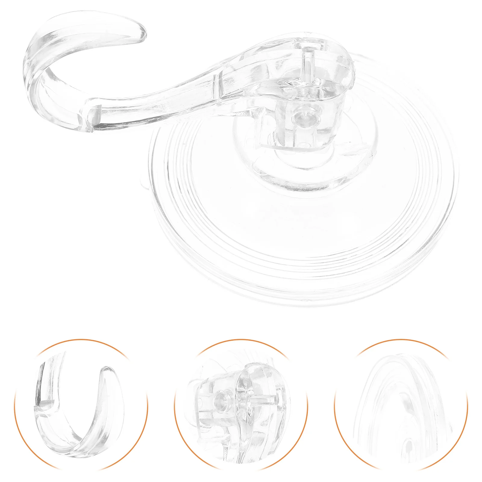 

Suction Cup Hook Waterproof No-Drill Heavy Duty Wall Sucker Hook for Hanging Towels Utensils Bathroom Accessories