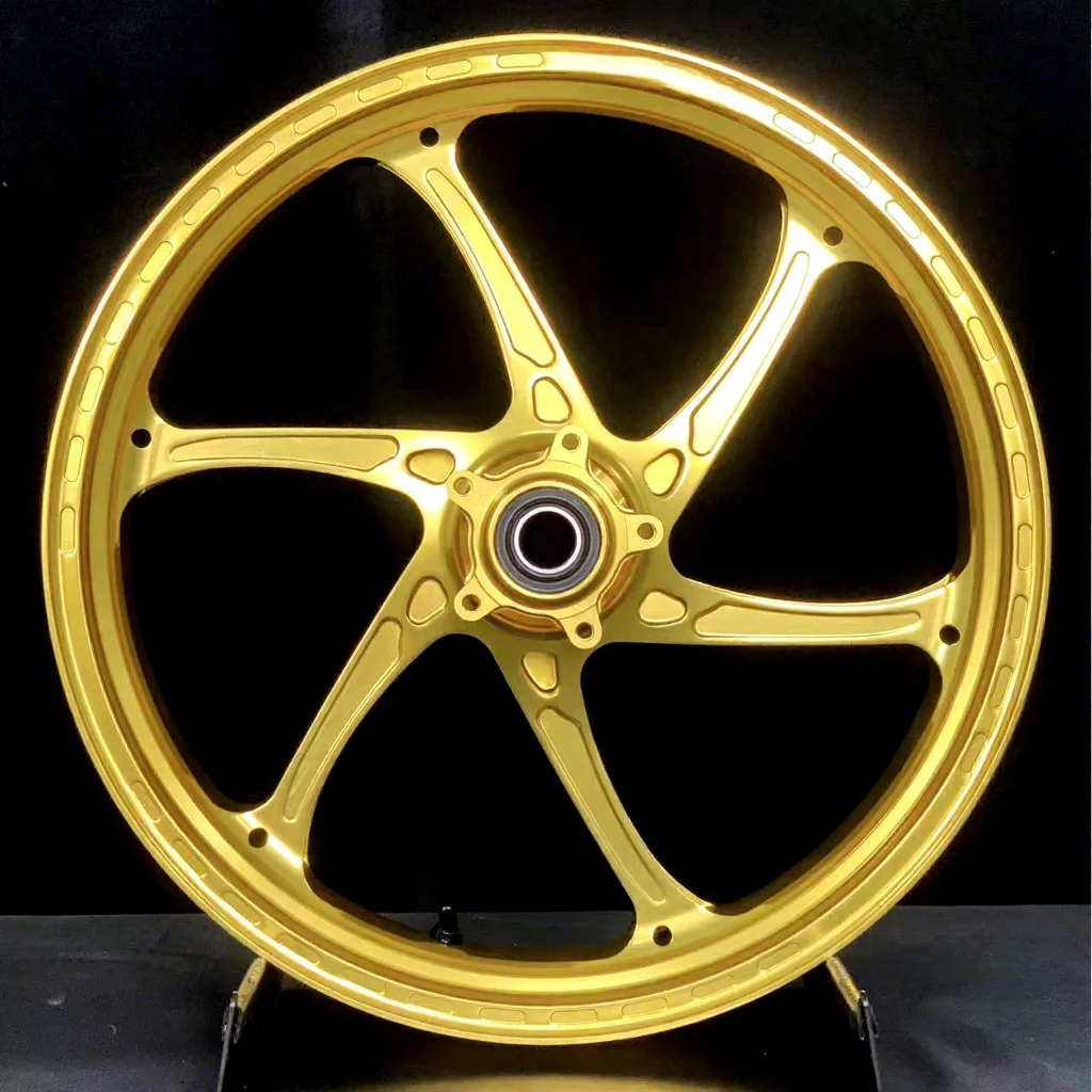 Custom Forged Motorcycle Wheels for Ducati Multistrada V4 17 Inch Forged Aluminum Rims Anodized Finish Custom Motorbike Rims