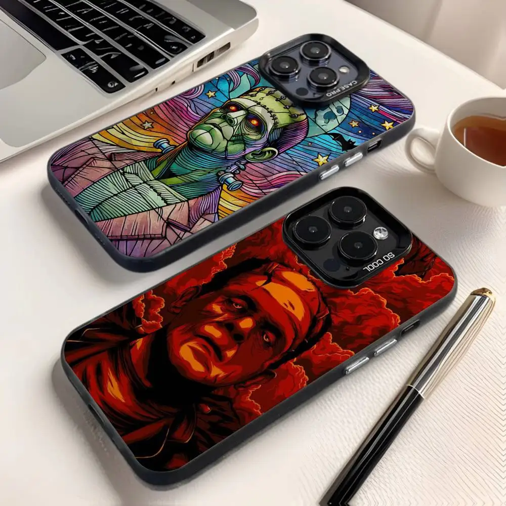 

Horror F-Frankenstein Phone Case For iPhone 16,15,14,13,12,11,8,7,Pro,Max,Plus,Mini,XS,SE Anti Fall Black Matte Hard