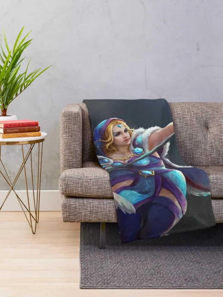 steam, dota2, Crystal Maiden Throw Blanket Hair warm winter Blankets