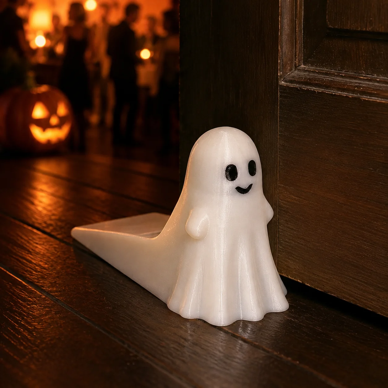 Halloween Party Ghost Door Stopper Cute PLA Weighted Door for Bedroom Interior Doors Spooky Home Decor Prop Durable