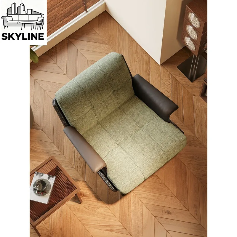 Minimal Armrest Leisure Single Lazy Sofa Multi-scene Lounge Chair for Living Room Balcony