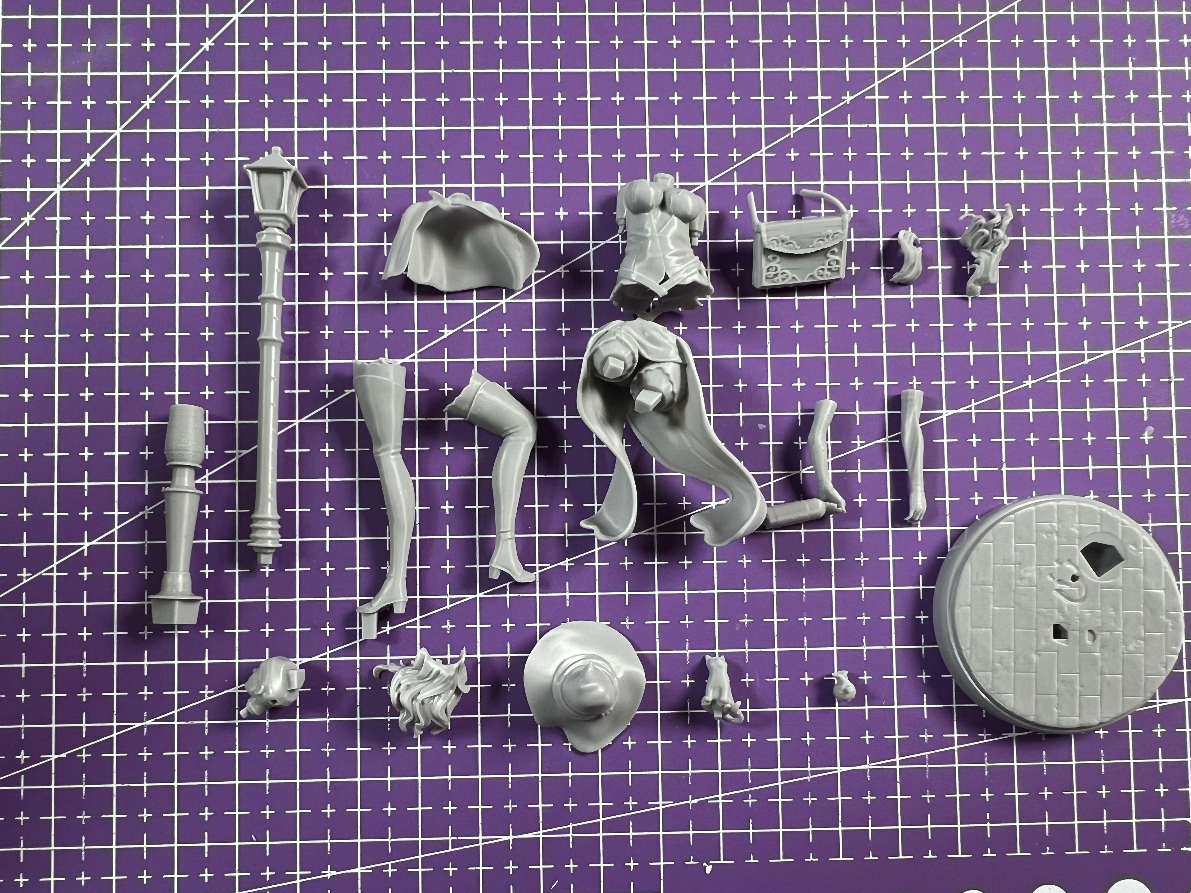 مجموعة نماذج من الراتنج المصبوب 1/24 (75 مم)، GK، شخصيات الخيال العلمي، ألعاب نماذج غير مطلية