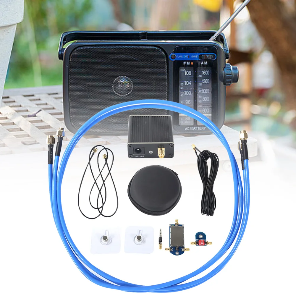 Petite antenne active à boucle magnétique, large bande 50K-500MHz, antenne Radio pleine bande 17dB HF AM FM VHF UHF SDR récepteur Radio