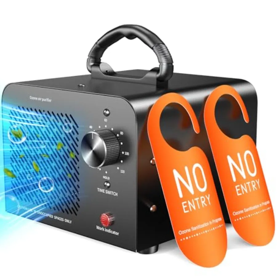 

Ozone Generator 48000mg Commercial Ozone Machine Odor Removal High Capacity O3 Ionizer Air Purifier Deodorizer Portable Mini fo