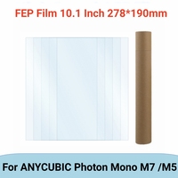 5 Pcs FEP Film 10.1 Inch 278x190x0.15mm for ANYCUBIC Photon Mono M7 M5 UV Resin 3D Printers Release Films 3D Printer Parts