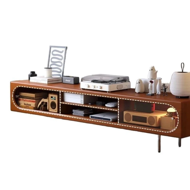 Solid wood medium and ancient style, glass sliding door locker, retro floor TV cabinet