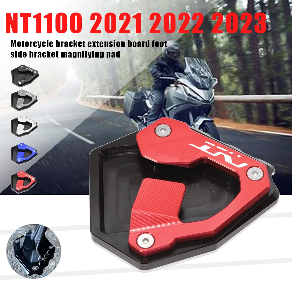 

For Honda NT 1100 NT1100 nt1100 nt 1100 2021 2022 2023 Motorcycle Kickstand Extension Plate Foot Side Stand Enlarge Pad