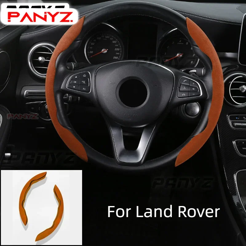 Auto Lenkrad abdeckung Wildleder benutzer definierte für Land Rover Range Rover Evoque Discovery Sport Freelander Autozubehör