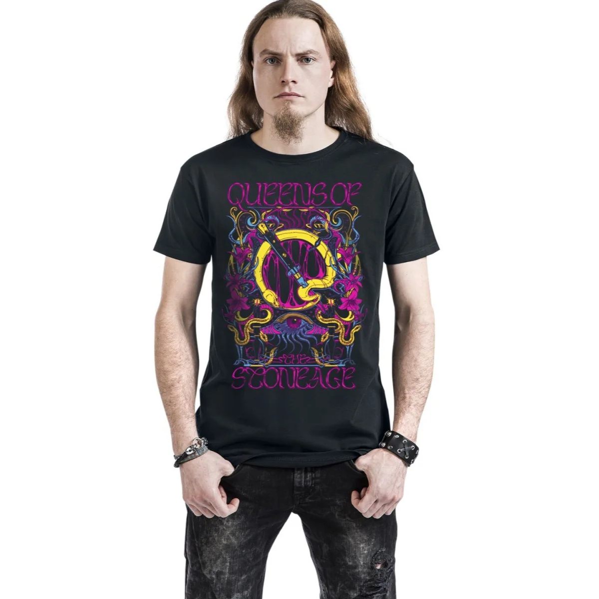 Queens of The Stone Age Graphic Cotton T-shirt Unisex Summer Short Sleeve Fashion Brand Tee Luxury Casual Vintage Tees