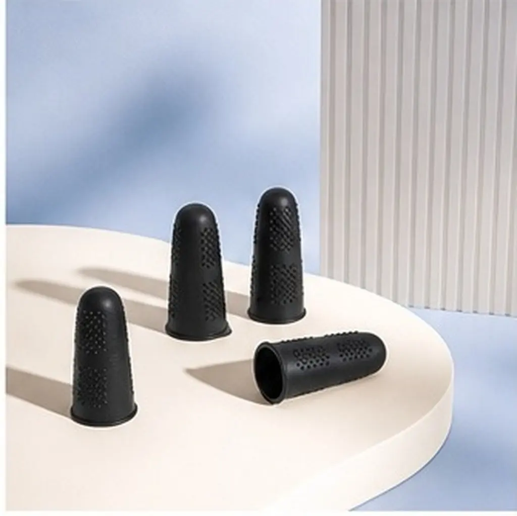 12Pcs Silicone Finger Tips Guards Heat Resistant Comfort Fit Reusable Fingertip Protectors for Crafting Sewing Hot Pans Glue Gun