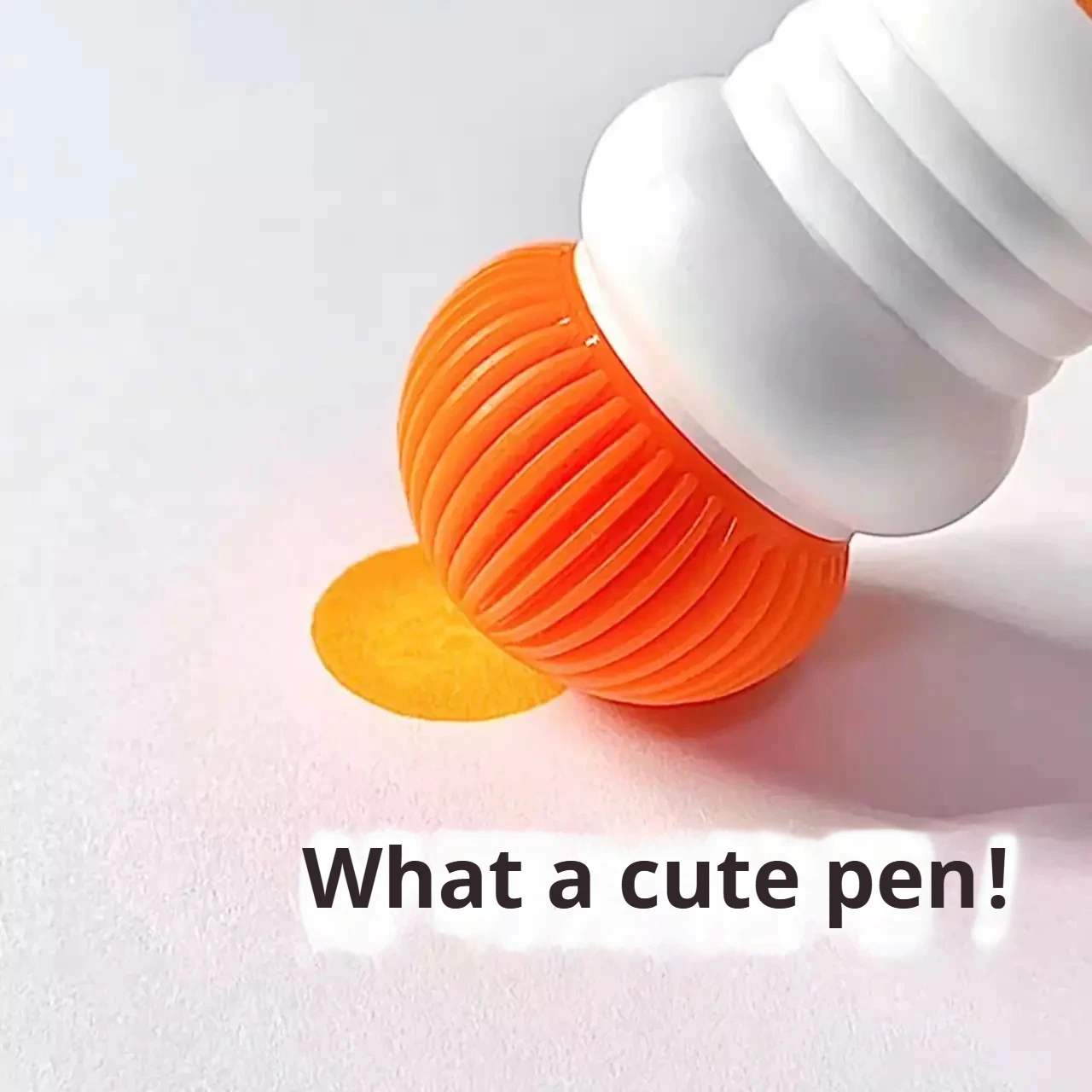 Set of 6 20ml painting marker pens, Bingo colouring pens with cute cartoon bottles and washable ink, DIY graffiti art stationery