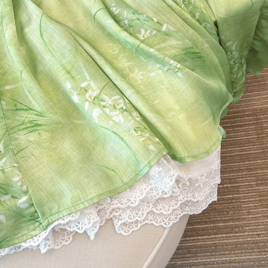 

Очень большое женское платье в китайском стиле для полных девочек с вертикальным воротником и пряжкой на талии, юбка средней длины на весну и осень